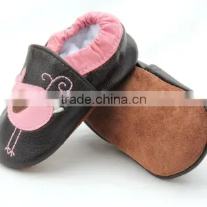 Wholesale Genuine Leather Soft Sole Sheepskin Girls Kids Shoes thumbnail-4