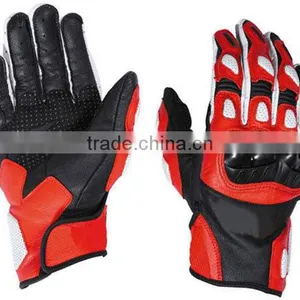 High Quality Motorbike Gloves Red & Black thumbnail-1
