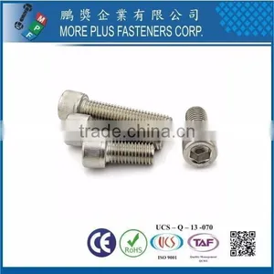 Made in Taiwan Factory Carbon Steel Stainless Steel Class10.9 DIN912 Socket Countersunk Head Screw Allen Bolt thumbnail-4