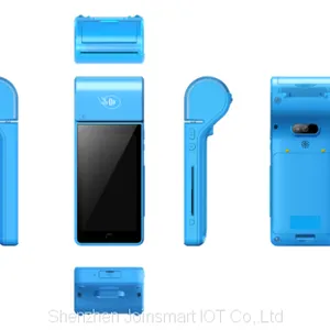 Android 7.0 os Blue Color Handheld Pos Terminal thumbnail-1