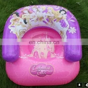 ICTI Approved 6P & EN71 PVC Inflatable Cute Colorful Kids Inflatable Air Sofa thumbnail-1
