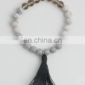 Gem Stone Beads Tassel Bracelet thumbnail-5