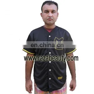 100% Polyester Blank Baseball Jerseys, Custom Baseball Jerseys thumbnail-4