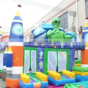 Special Inflatable ET Combo Play Games/ Inflatable Slide and Bounce Castle Rof Kids thumbnail-1