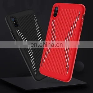 Storm Series Steel Disc PC Back Cover Case for IPhone X - White thumbnail-2