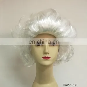 Short White DIVA Style Party Wigs P-W206 thumbnail-1