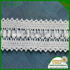 Custom 1 2 3 4 5 6 CM Cotton Eyelet Lace Trim French Lace Trimming Cotton Crochet Lace Trim thumbnail-3