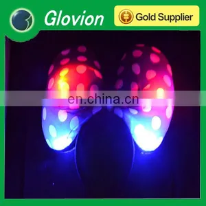 Hot Sale Flashing Light up Bowtie Bowknot Cute Flashing Bowknot for New Year Party thumbnail-1