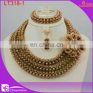 African Beads Jewelry Set Nigerian Coral Beads Charinter Jewelry Beads Jewelry Set LT318-3 thumbnail-5
