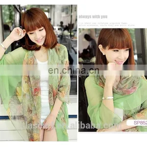 2015Elegant and Fashionable Women's Scarf Shawl Autumn Green thumbnail-1