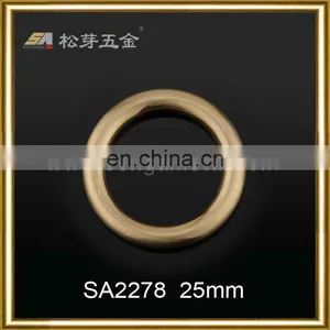 Song A Metal Lead Free Brass o Ring Buckle Polished Matt Round Buckle thumbnail-1