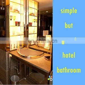 Unique Bathroom Vanity Set With Stainless Polished Chrome Pedestal thumbnail-1
