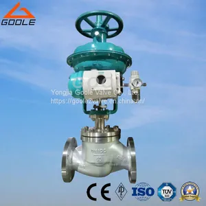 Diaphragm Type Pneumatic Globe Control Valve With Top Handwheel thumbnail-1