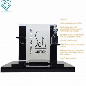 Acrylic C Clip Watch Display Box Perspex Display for Watch or Jewelry With Solid Base thumbnail-1