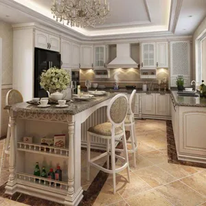White Shaker Style Modular Kitchen Cabinet thumbnail-5