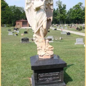 Hot Sale Outdoor Natural Stone Marble Water Fountain Price Statue thumbnail-3