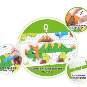 Hot Sale Toy Brick Building Block Puzzle DIY Toy Plastic ABS Toy Brick Educational Puzzle Toys for Kids Creative Thinking Toy Gift 6991-3 thumbnail-2