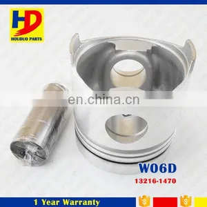 W04D W06D W04E W06E Engine Piston 13216-1470 With 6 Cylinders For Hino Parts thumbnail-1
