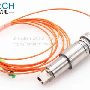 High Speed Reliable Operation OCT Single Channel Fiber Optical Rotary Joint Slip Ring FORJ for Turrets thumbnail-1