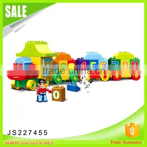Educational Number Train Toy Connecting Blocks for Baby Learn to Count thumbnail-2