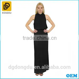 Factory Wholesale OEM Design Summer Ladies Formal Maxi Rayon Dress 2016 thumbnail-3