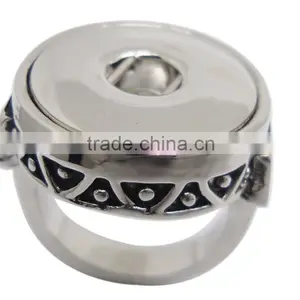 Fashion Alloy Finger Ring Snap Button Jewelry thumbnail-1