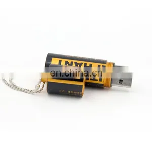Promotional 1gb 2gb 4gb USB Pendrive, Battery Shape Metal Usb Stick thumbnail-3