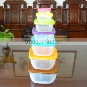 Hot Selling 7 Pcs Set Square Plastic Food Storage Container / Food Storage Box thumbnail-3