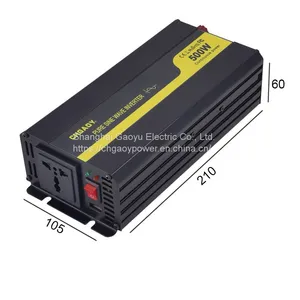 Reliable Pure Sine Wave 500W Continuous/1000W Peak Car Power Inverter 12V To 110V Adapter With 2 AC Sockets And 2A USB Port thumbnail-4