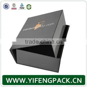 Black Matte Foldable Clothing Packaging Box Custom Manufacturer thumbnail-1