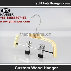 IMY-183 Natural Wooden Children Garment Hangers thumbnail-4