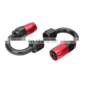 Automotive 16.4 ft 5 Meter AN6 -6AN Braided Oil/Fuel/Gas Hose + Hose End Fitting Adaptor Red And Black thumbnail-5
