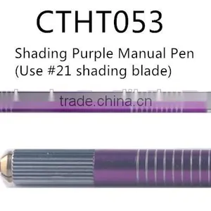 Permanent Makeup Microblading Use #21 Round Shading Blade Eyebrow Tattoo Shadow Manual Pen thumbnail-4