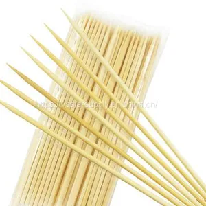 Disposable Round Wholesale BBQ Sticks Natural Round Bamboo Skewer Sticks thumbnail-1