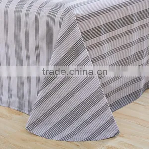 Elegant Cotton Stripe Printed Duvet Cover China Modern Bed Unique Comforter Sets thumbnail-6