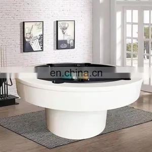 Round MDF/STONE Billiard Table Snooker Table Standard Family Club Multifunctional Round Solid Wood Billiard Table thumbnail-4