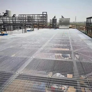 Trench Cover Plate: Steel Grating Cover Plate Supplied by the Manufacturer; Galvanized Steel Grating for Sewage Treatment Trench Cover Plate thumbnail-5