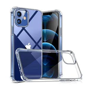 Plastic Phone Case Packaging Shockproof Thin Transparent Crystal Clear Tpu Bumper Back Cover For Iphone 7 8P Xr 12 13 14 Pro Max thumbnail-5