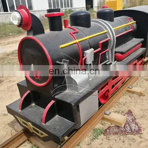 Cheap Price Indoor and Outdoor Carnival Game Machine Kiddie Rides Steam Electric Track Train for Sale thumbnail-5