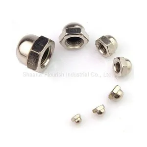 Galvanized Hexagon Lock Nut , Stainless Steel / Carbon Steel Domed Cap Nut thumbnail-2