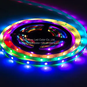 DC5V 9W/M PCB 8MM SMD5050 RGB Flexible LED Strip Decor Ambient Light SK6812 LED Strip thumbnail-4
