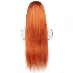 Ginger Blonde Lace Front Wig Straight Hd Lace Frontal Wig 613 Colored Human Hair Wigs 13X4 Ginger Lace Front Wig thumbnail-4