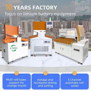 5 CHANNEL CYLINDRICAL BATTERY UNIVERSAL SORTING MACHINE for 18650,21700, 26650, 32650 thumbnail-3