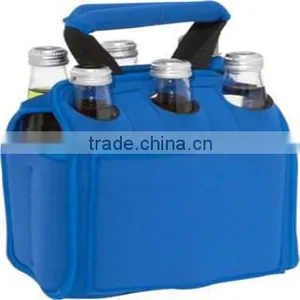 Six Pack Beer Bottle Holder, Insulated Neoprene Material, Custom Printing Welcomed thumbnail-3