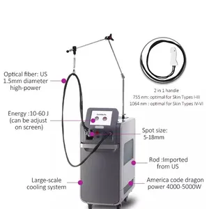 Factory Price Alex Nd Yag Gentle Machine Max 1064nm 755nm Alexandrite Laser Hair Removal for Sale thumbnail-3