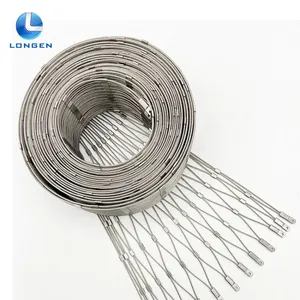 SS 304 316 316L Stainless Steel Flexible Rope Mesh Zoo Cage House Sky Mesh CE-Certified Rope Mesh China Supplier thumbnail-1