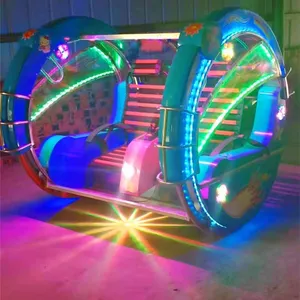 Lebaoyao Remote Control Double-seater Glow-in-the-dark Square Amusement Equipment, Children's Electric Ride-on for Outdoor Street Vending thumbnail-2