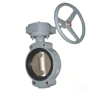 Center Type Marine Wafer Butterfly Valve Gear Drive GB/T 3036-94 thumbnail-3