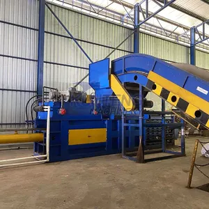 Heavy Duty Horizontal Hydraulic Alfalfa Solid Waste Paper Box Plastic Waste Baler Undertake EPC Projects thumbnail-5