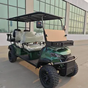 New 4+2 Six-seater Electric Golf Cart for Export and Tourism, Customizable From the Original Manufacturer thumbnail-1
